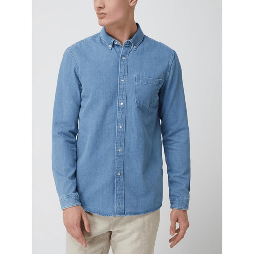 Koszula jeansowa o kroju slim fit z bawełny XXL Peek&Cloppenburg