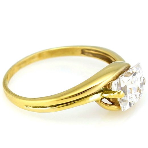 złoty pierścionek z cyrkonią Irbis.style 16 irbis.style