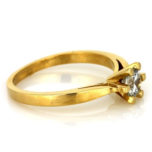 złoty pierścionek z cyrkonią Irbis.style 12 irbis.style