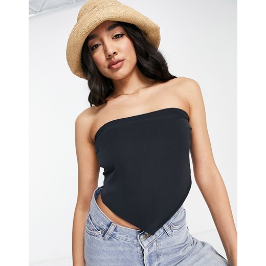 Abercrombie & Fitch – Czarny top na ramiączkach z wycięciem i wiązaniem na Abercrombie & Fitch XL Asos Poland