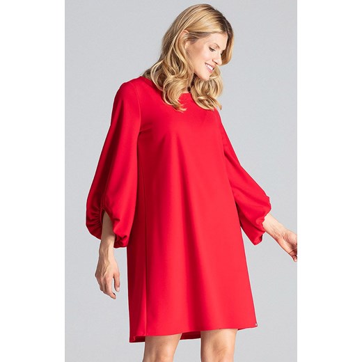Sukienka M693, Kolor czerwony, Rozmiar L/XL, Figl Figl S/M Primodo