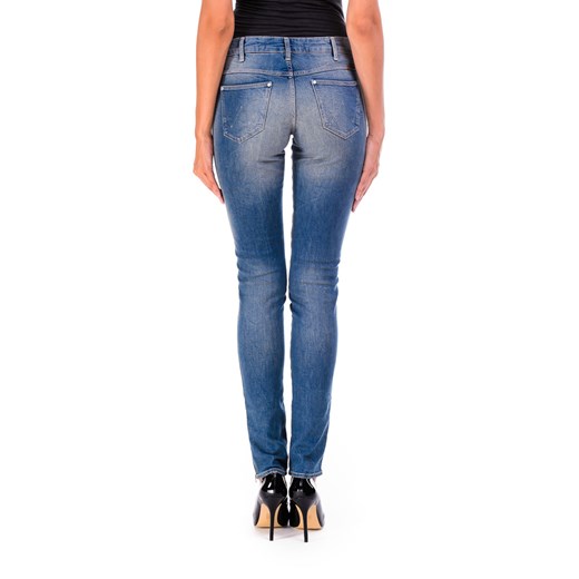 Jeansy Wrangler Courtney Skinny "Fade Away" be-jeans niebieski elastyczne
