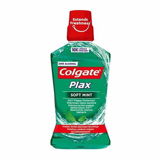 Colgate Plax Soft Mint bezalkoholowy płyn do płukania jamy ustnej (Objętość 500 Colgate Mall