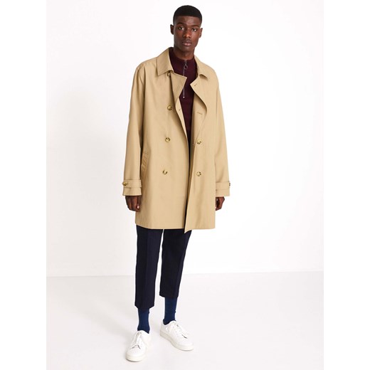 Celio Płaszcz męski beżowy - XL Celio XXL Differenta.pl