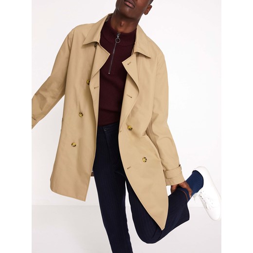 Celio Płaszcz męski beżowy - XL Celio XL Differenta.pl