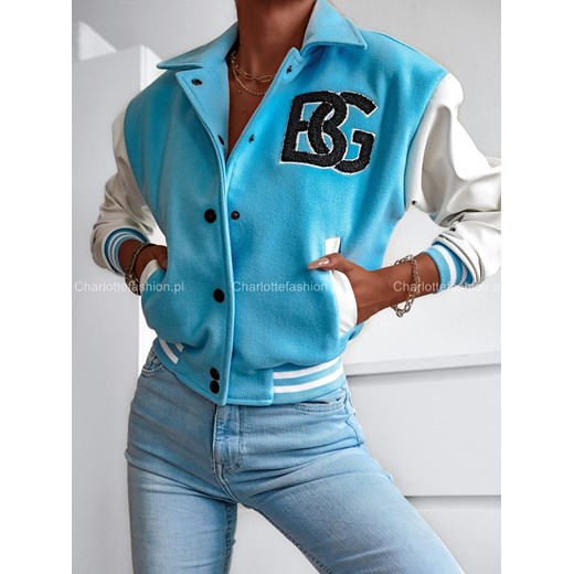Kurtka bejsbolówka College niebieska W314 Brandenburg L/40 Charlotte Fashion