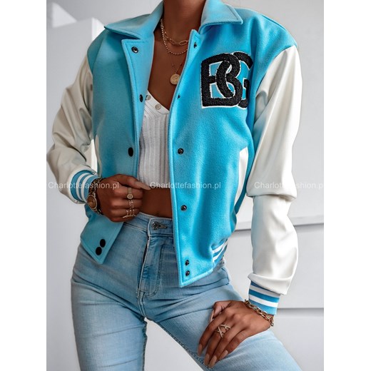Kurtka bejsbolówka College niebieska W314 Brandenburg L/40 Charlotte Fashion