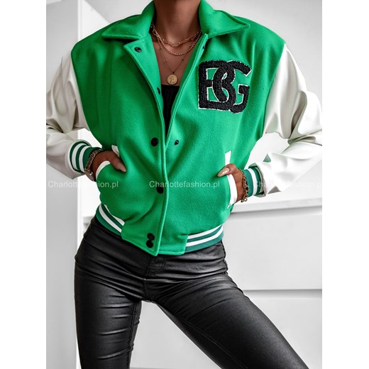 Kurtka bejsbolówka College zielona W315 Brandenburg M/38 Charlotte Fashion