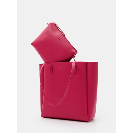 Mohito - Torebka shopper z kosmetyczką - Różowy Mohito ONE SIZE Mohito