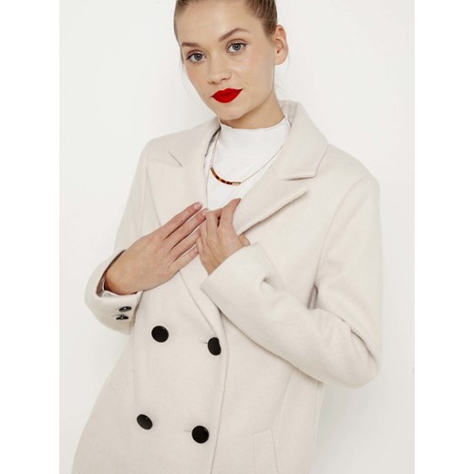 CAMAIEU Płaszcz Biały Camaieu 46 BIBLOO wyprzedaż