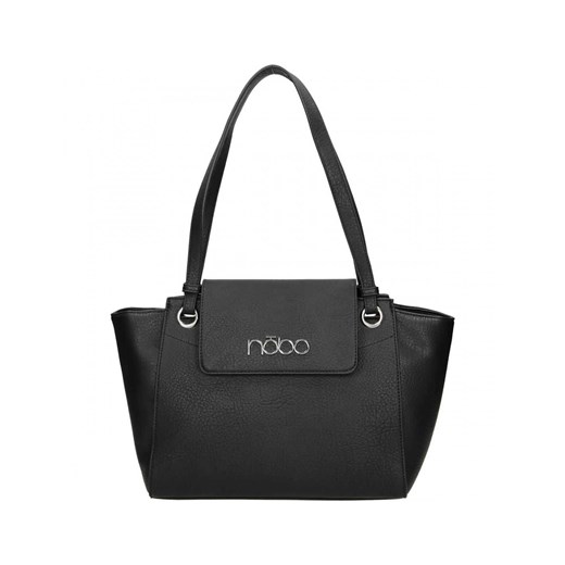 Czarna torba na ramię Nobo w kształcie trapezu w stylu vintage z klapką Nobo Uniwersalny okazja NOBOBAGS.COM