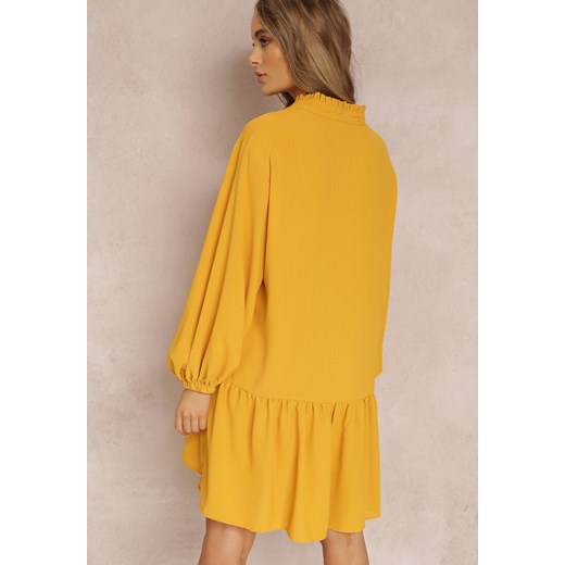 Żółta Sukienka Oromeda ze sklepu Renee odzież w kategorii Sukienki - zdjęcie 132199555