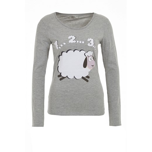 T-shirt with sheep terranova szary nadruki