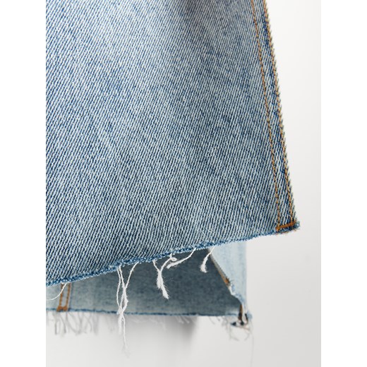 Reserved - Spódnica z asymetrycznym zapięciem - Niebieski Reserved 36 Reserved