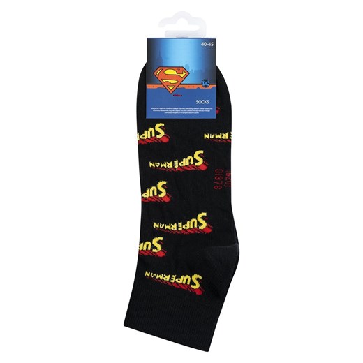 Stopki męskie czarne SOXO zakostki Superman DC Comics bawełniane 40–45 Sklep SOXO