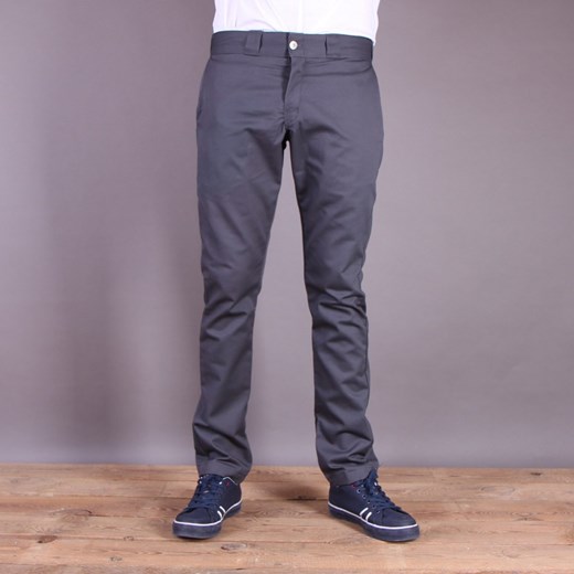 Spodnie Dickies WP801 Skinny Fit Pant - kolor grafitowy brandsplanet-pl brazowy bawełniane