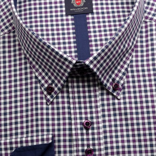Koszula London (wzrost 176-182 i 188-194) willsoor-sklep-internetowy fioletowy koszule