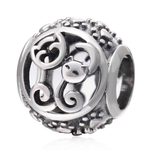 D999 Koty charms koralik beads srebro 925 Silverbeads.pl SilverBeads