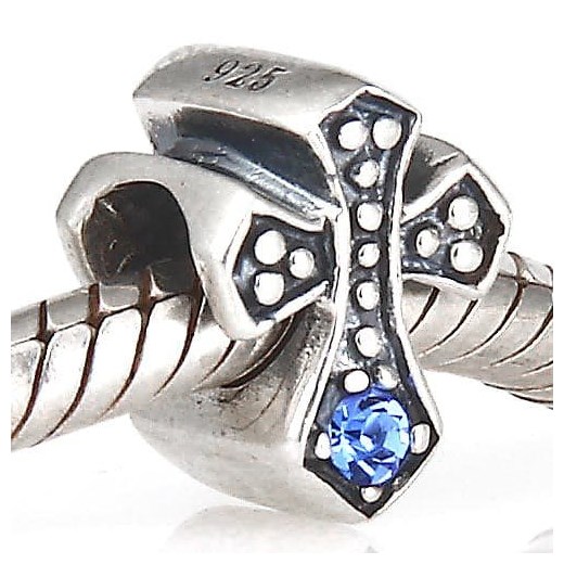 D307 Krzyż charms koralik beads srebro 925 Silverbeads.pl SilverBeads