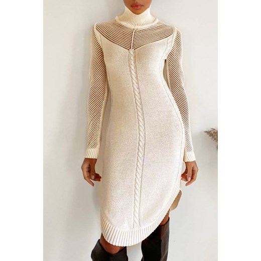 Sukienka TOLEDA WHITE uniwersalny Ivet Shop okazyjna cena