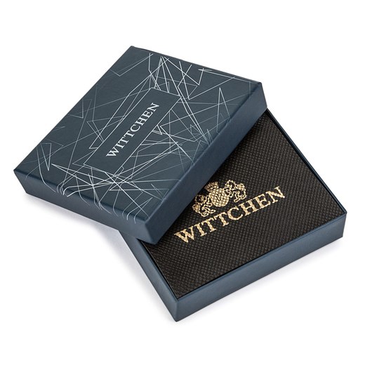 Etui na dokumenty skórzane z naszywką z logo Wittchen WITTCHEN