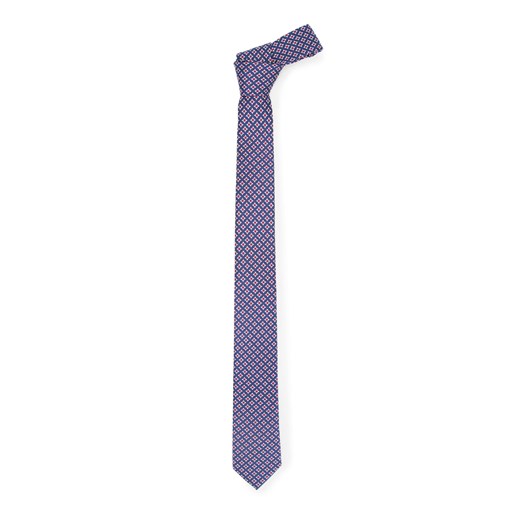 Krawat z jedwabiu wzorzysty Wittchen okazja WITTCHEN