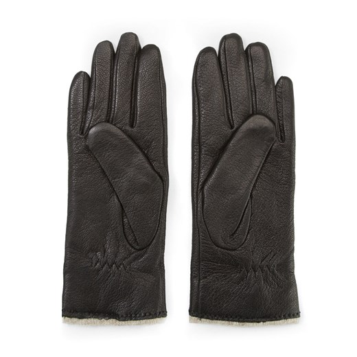 Damskie rękawiczki skórzane z wełnianym wnętrzem Wittchen S, V, L, XL okazyjna cena WITTCHEN