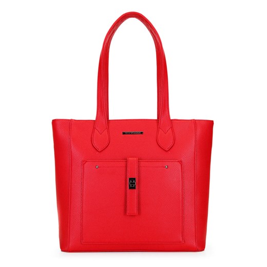 Torebka shopperka klasyczna z kieszenią z przodu Wittchen promocyjna cena WITTCHEN