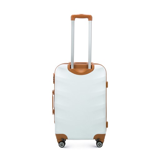 Średnia walizka z ABS-u z brązowymi wstawkami Wittchen wyprzedaż WITTCHEN