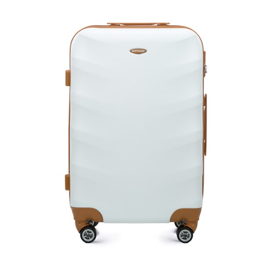 Średnia walizka z ABS-u z brązowymi wstawkami Wittchen WITTCHEN okazyjna cena