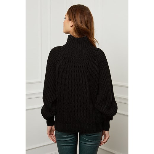 Wełniany sweter "Baby" w kolorze czarnym Joséfine M okazja Limango Polska
