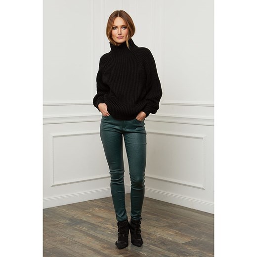 Wełniany sweter "Baby" w kolorze czarnym Joséfine M Limango Polska okazyjna cena