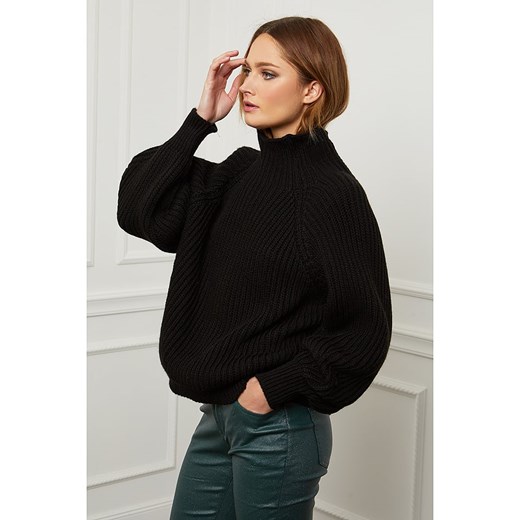 Wełniany sweter "Baby" w kolorze czarnym Joséfine M okazja Limango Polska