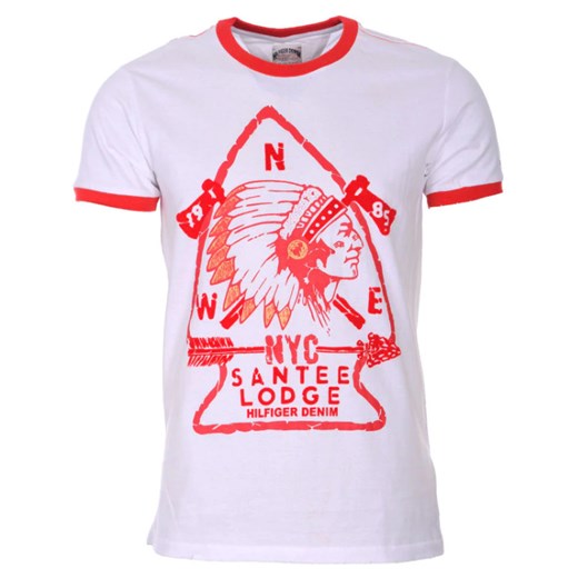 Tommy Hilfiger T-shirt Męski Regular Fit White ze sklepu dewear.pl w kategorii T-shirty męskie - zdjęcie 132540755