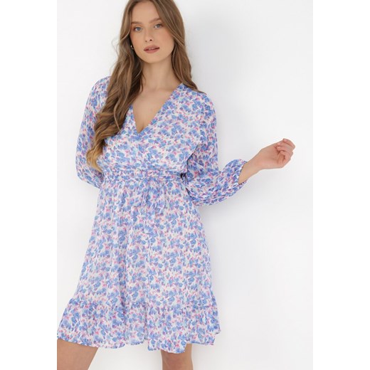 Niebieska Sukienka Asootis ze sklepu Born2be Odzież w kategorii Sukienki - zdjęcie 132559056