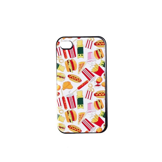 Etui na iPhone 4/4S, Fast Food vintageshop-pl bezowy abstrakcyjne wzory