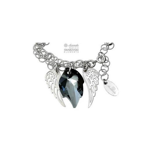SWAROVSKI bransoletka NIGHT ANGEL WING SREBRO arande bialy dopasowane