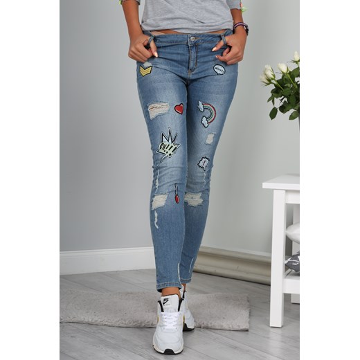 Jeansowe Spodnie 9947 XL okazyjna cena fasardi.com