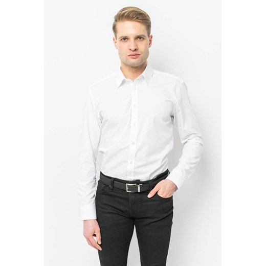 koszula męska del mare club biała slim fit ze sklepu Royal Shop w kategorii Koszule męskie - zdjęcie 132629799