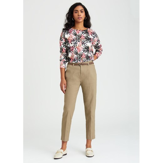 Spodnie chino z paskiem beżowe Greenpoint 44 Happy Face