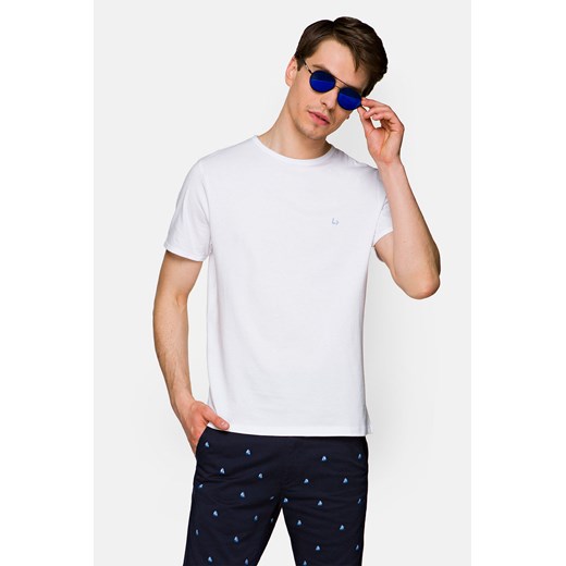 Koszulka Biała Daniel ze sklepu Lancerto S.A. w kategorii T-shirty męskie - zdjęcie 132677628