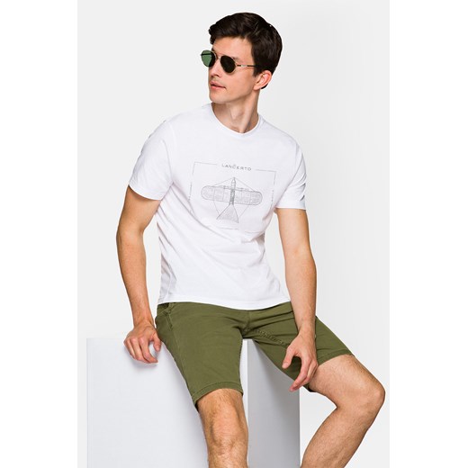 Koszulka Biała Rory ze sklepu Lancerto S.A. w kategorii T-shirty męskie - zdjęcie 132677637