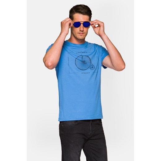 Koszulka Niebieska Leon ze sklepu Lancerto S.A. w kategorii T-shirty męskie - zdjęcie 132677665