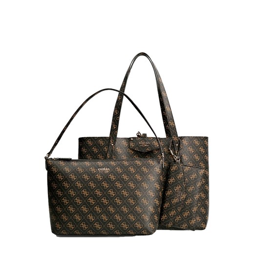 GUESS TOREBKA DAMSKA 3w1 ECO BRENTON TOTE DARK BROWN/PINK HWESG839023 BNL Guess UNI okazja messimo