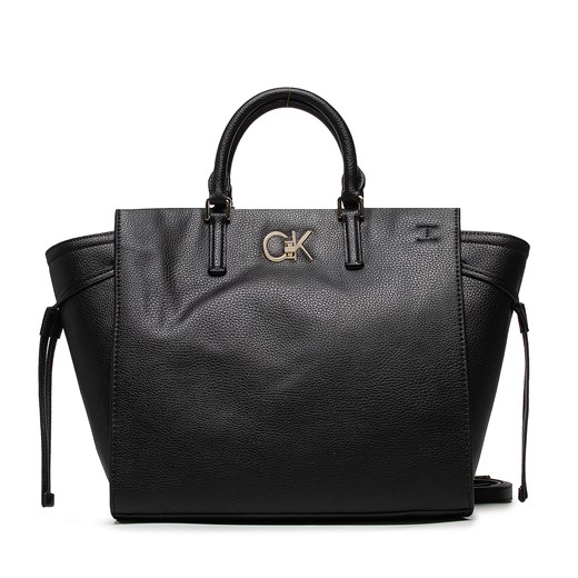 Calvin Klein shopper bag mieszcząca a4 czarna elegancka 