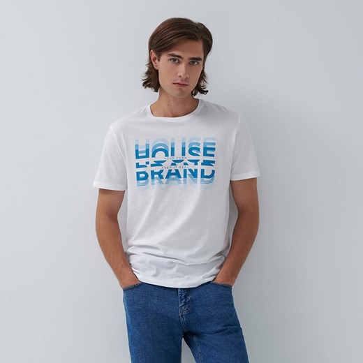 Koszulka z nadrukiem House Brand - Biały House S promocyjna cena House