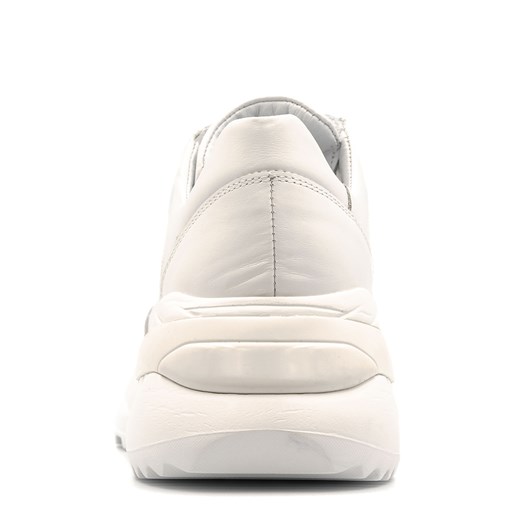 Buty sportowe damskie białe sneakersy sznurowane 