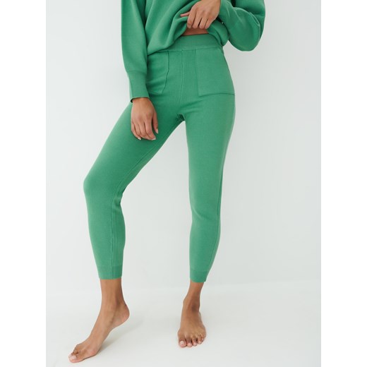 Mohito - Dzianinowe spodnie - Zielony Mohito S Mohito