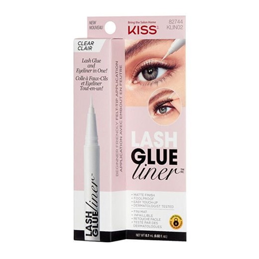 KISS Klej do rzęs z eyelinerem Lash Glue Liner Clear 0,7 ml Kiss Mall