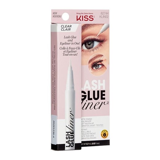 KISS Klej do rzęs z eyelinerem Lash Glue Liner Clear 0,7 ml Kiss Mall